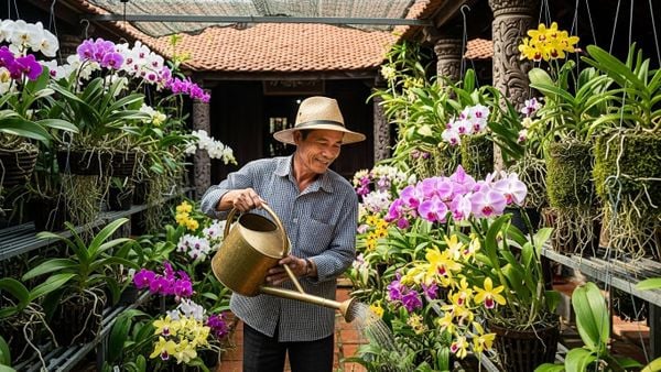 Cách tưới hoa lan đúng cách theo môi trường và thời tiết Việt Nam