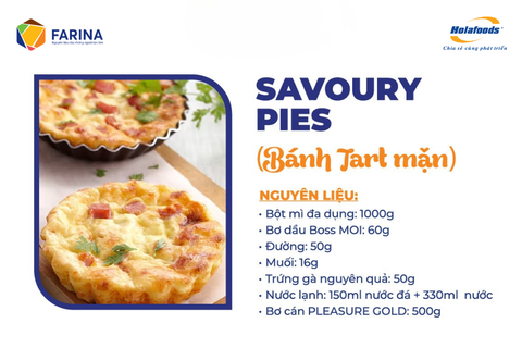 CÔNG THỨC BÁNH TART MẶN – GIÒN TAN, NGON MỊN, HẤP DẪN