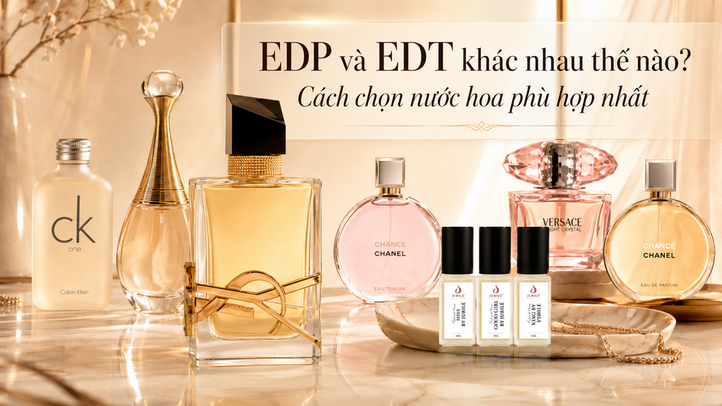 EDP và EDT khác nhau thế nào? Cách chọn nước hoa phù hợp nhất