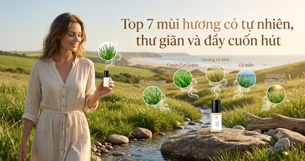 Top 7 mùi hương cỏ tự nhiên, thư giãn và đầy cuốn hút