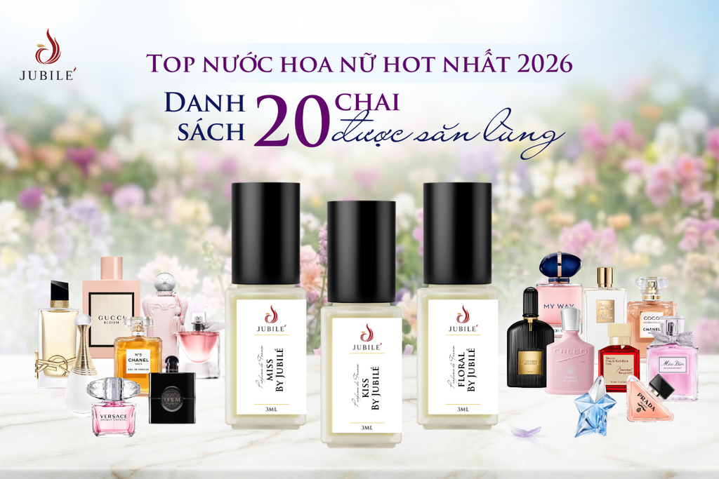 Top nước hoa nữ hot nhất 2026 – Danh sách 20 chai được săn lùng