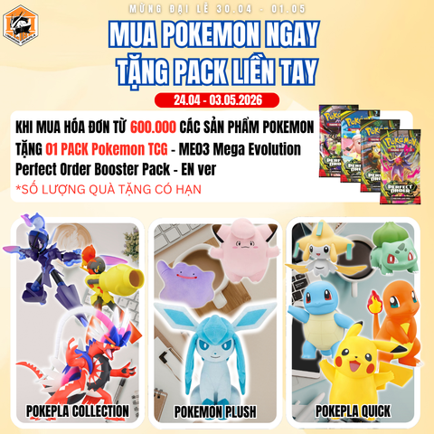 [Đại Lễ] MUA POKEMON NGAY – NHẬN PACK ME03 LIỀN TAY