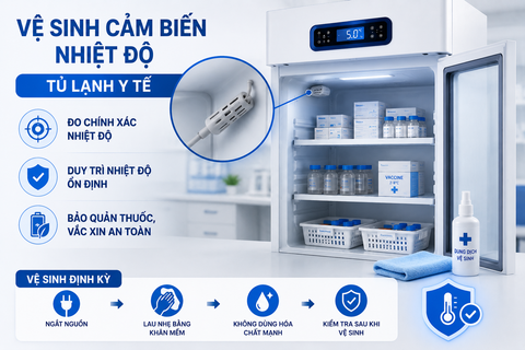 Có Nên Vệ Sinh Cảm Biến Nhiệt Độ Tủ Lạnh Y Tế? Hướng Dẫn Đúng Cách Và An Toàn