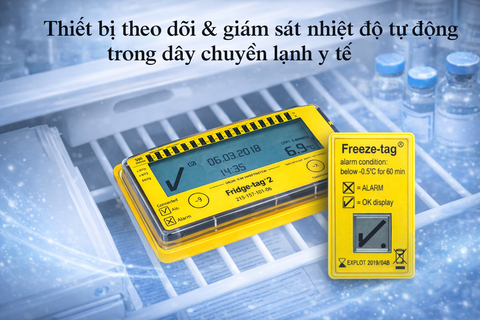 Thiết Bị Theo Dõi & Giám Sát Nhiệt Độ Tự Động Trong Dây Chuyền Lạnh Y Tế