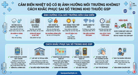 Cảm Biến Nhiệt Độ Có Bị Ảnh Hưởng Môi Trường Không? Cách Khắc Phục Sai Số Trong Kho Thuốc GSP