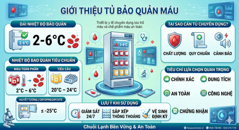 Tủ Bảo Quản Máu Là Gì? 5 Tiêu Chí Quan Trọng Khi Lựa Chọn Thiết Bị Đạt Chuẩn