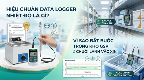 Hiệu Chuẩn Data Logger Nhiệt Độ Là Gì? Vì Sao Bắt Buộc Trong Kho GSP & Chuỗi Lạnh Vắc Xin