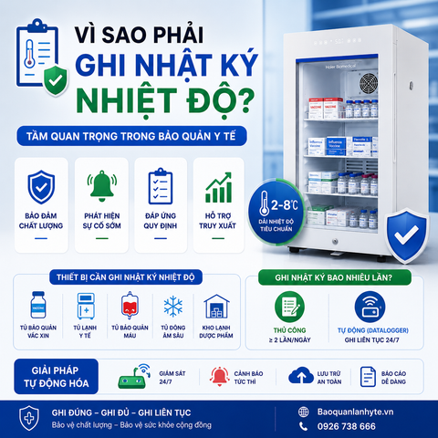 Vì Sao Phải Ghi Nhật Ký Nhiệt Độ? Tầm Quan Trọng Trong Bảo Quản Thuốc, Vắc Xin Và Sinh Phẩm