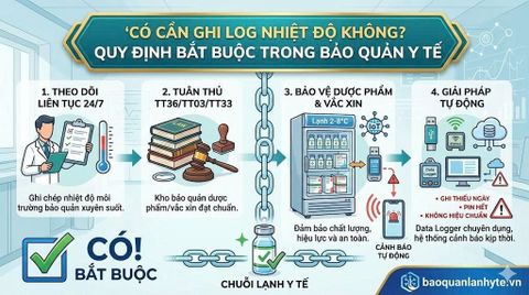 Có Cần Ghi Log Nhiệt Độ Không? Quy Định Bắt Buộc Trong Bảo Quản Y Tế