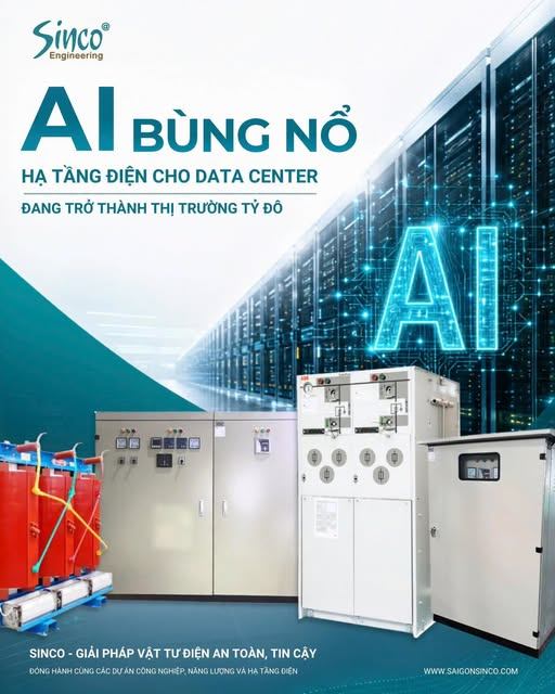 AI bùng nổ: Hạ tầng điện cho Data Center đang trở thành thị trường tỷ đô