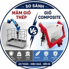 So Sánh Rổ Nâng Người Composite Và Thép — Nên Chọn Loại Nào?