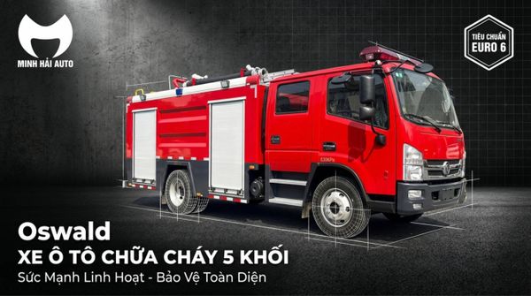 Catalogue kỹ thuật xe cứu hỏa chữa cháy 5 khối Dongfeng 2026