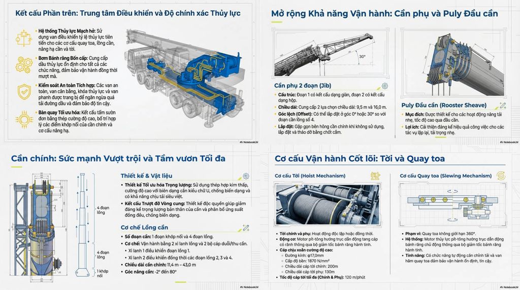 Mô tả ảnh Catalogue hệ thống thủy lực và kết cấu phần trên