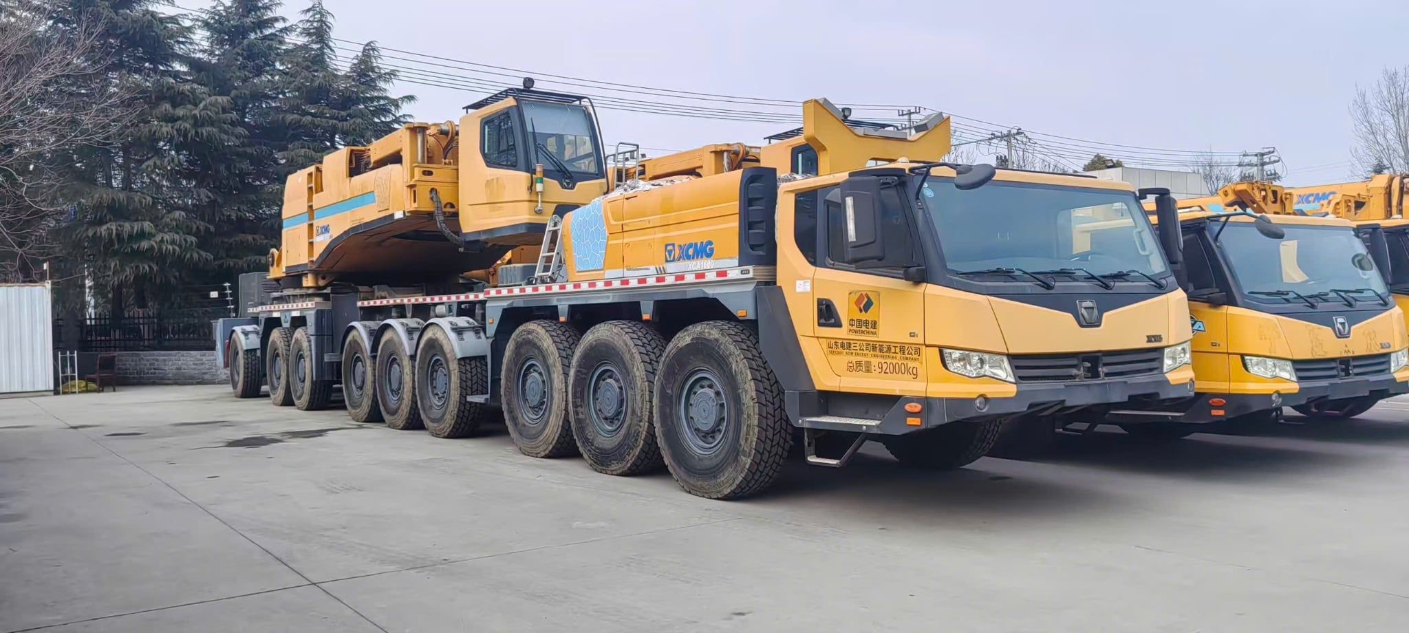 Thông số kỹ thuật cẩu lốp XCA1600 đời 2021