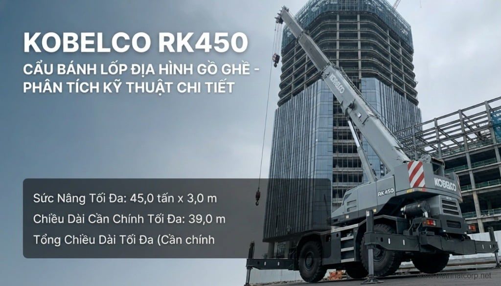 Giới thiệu tổng quan Cẩu Kobelco RK450