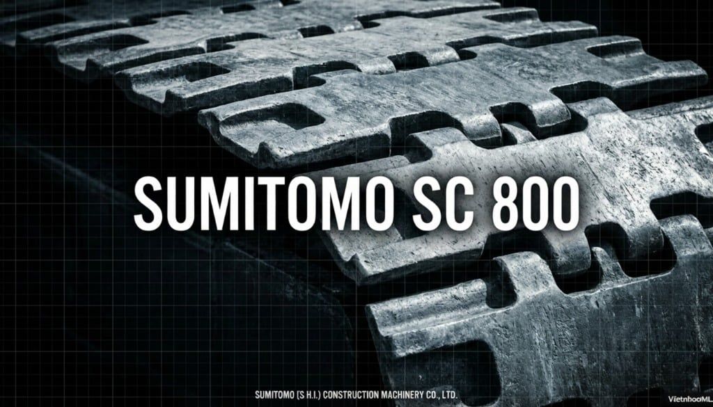 Khám phá cẩu xích Sumitomo SC800 tải trọng 80 tấn với thông số kỹ thuật chi tiết.