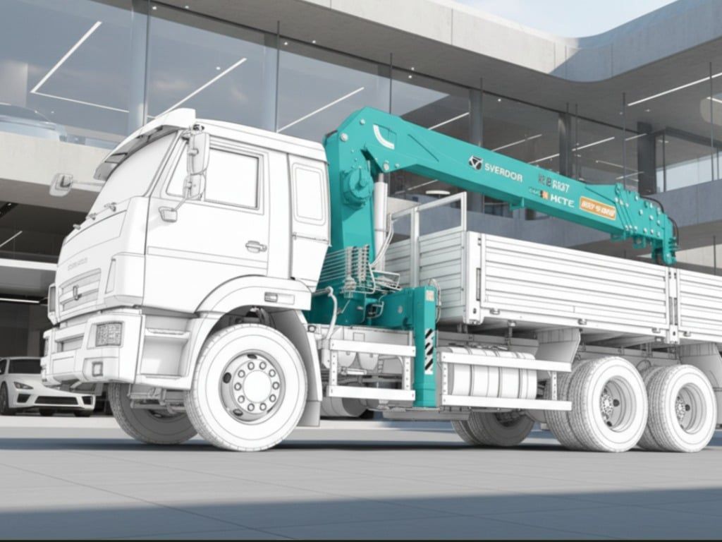 Cẩu 8 Tấn 7 Đốt Hyundai Everdigm HLC-8027