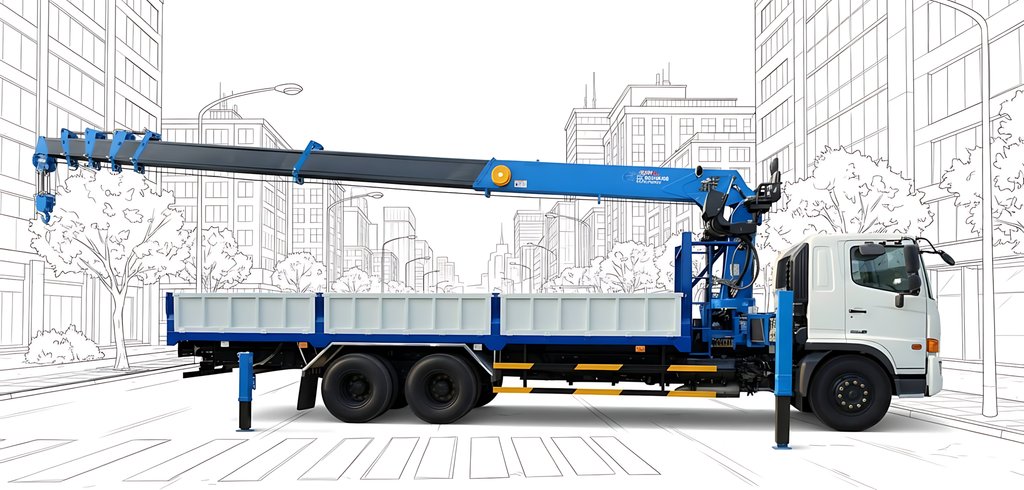 Cẩu 8 tấn 7 khúc vươn 25m DY SS2037