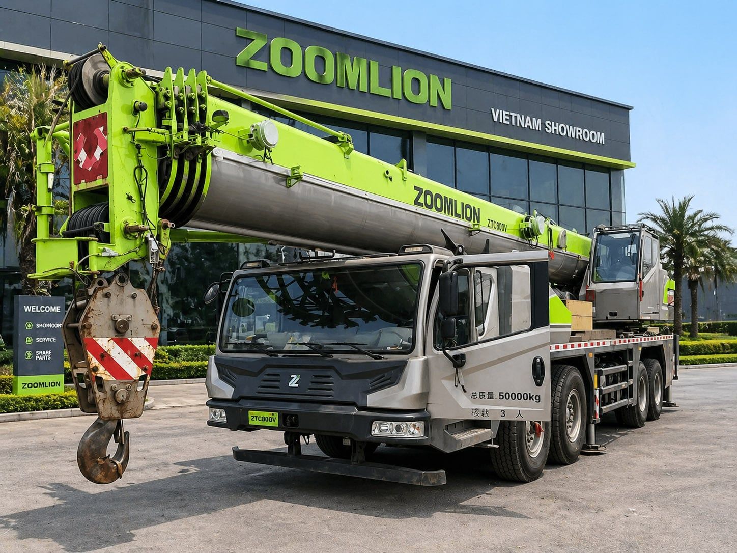 Ảnh Cẩu lốp Zoomlion 80 tấn