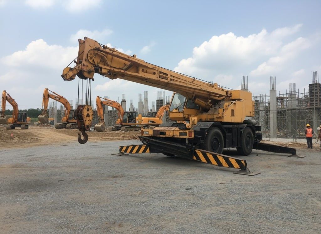 Cẩu bánh béo Kobelco RK250-II đời 1991