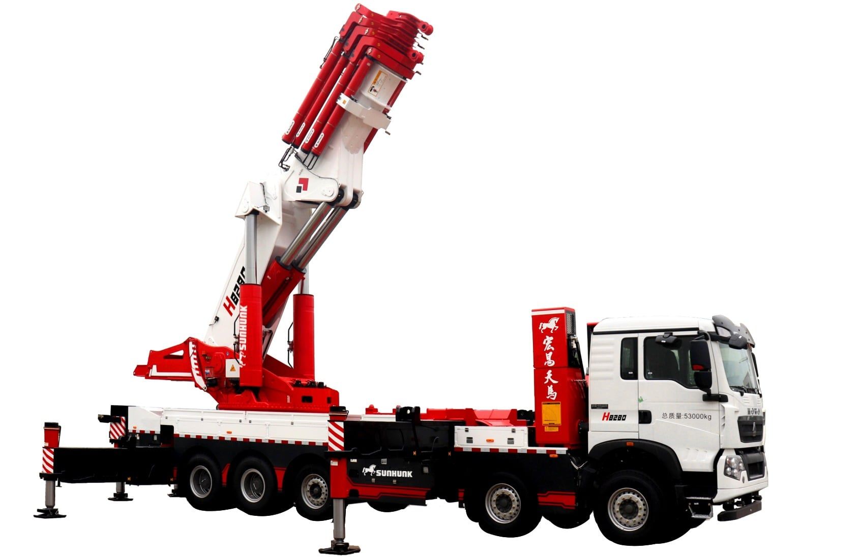 Thông số kỹ thuật cẩu gấp SUNHUNK H8280