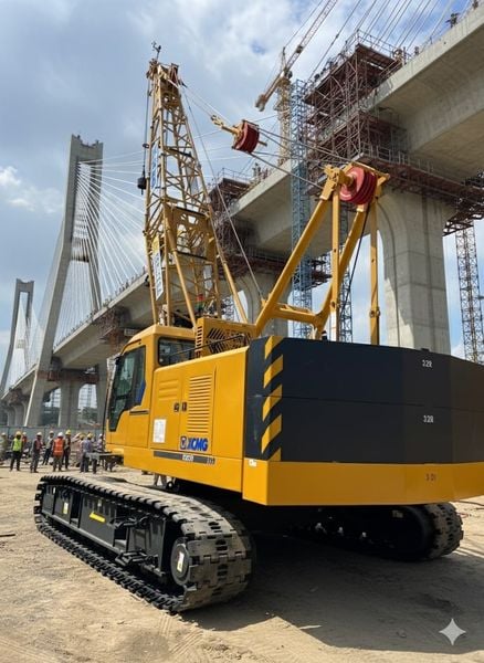 Sức mạnh cẩu bánh xích 50 tấn XCA50