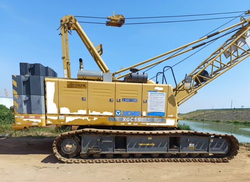 Cẩu Bánh Xích Cũ 55 Tấn XCMG XGC55 2019