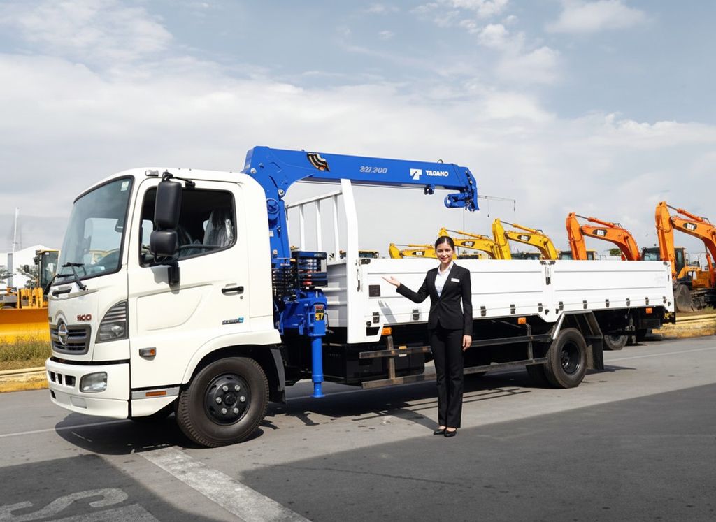 xe HINO FC9 E5 gắn cẩu Tadano 3 tấn TM-ZE306MH tại Vietnhatcorp.net