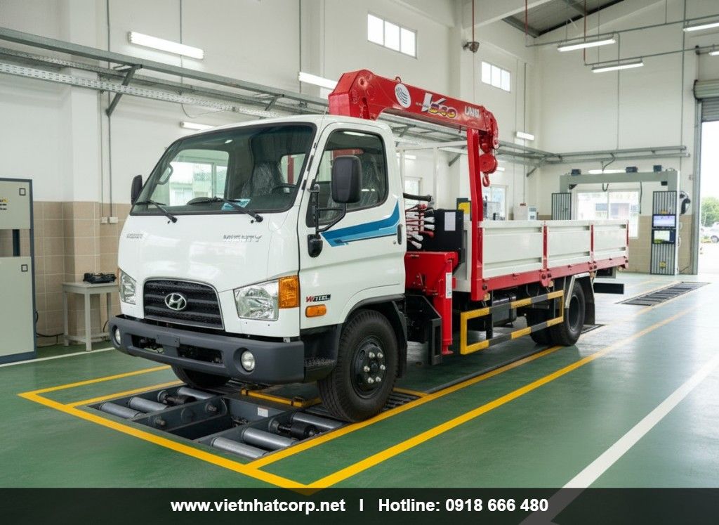 Xe tải Hyundai W11SL Gắn Cẩu Unic UR-V344