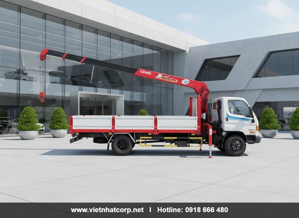 Xe cẩu thùng Hyundai W11SL Gắn Cẩu Unic UR-V344