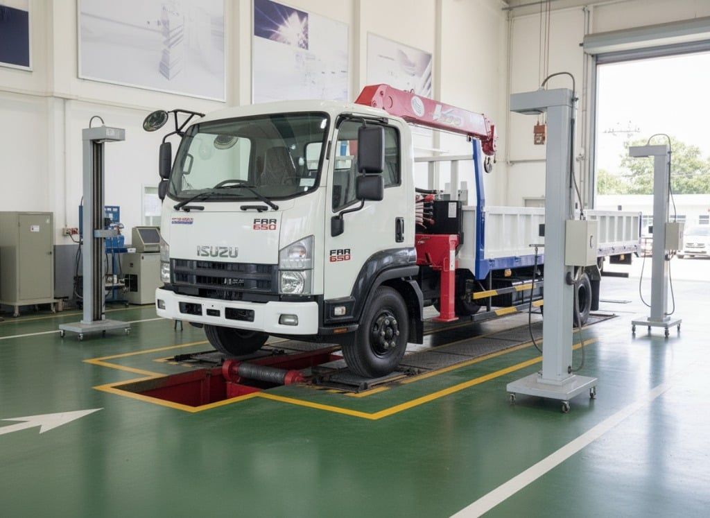 Việt Nhật Auto : Isuzu FRR90NE5 Gắn Cẩu Unic URV343