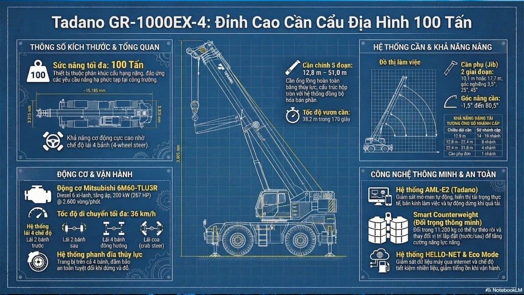 XE CẨU BÁNH LỐP 100 GR-1000EX-4