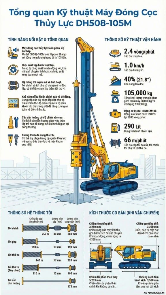 Đồ họa thông số khoan xi măng đất DH508-105M
