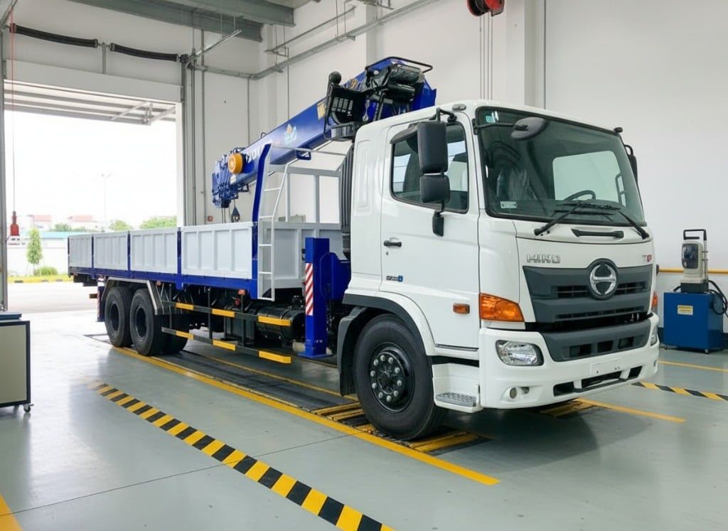 Xe tải gắn cẩu 8 tấn Hino FM8JW7A Dongyang SS2036