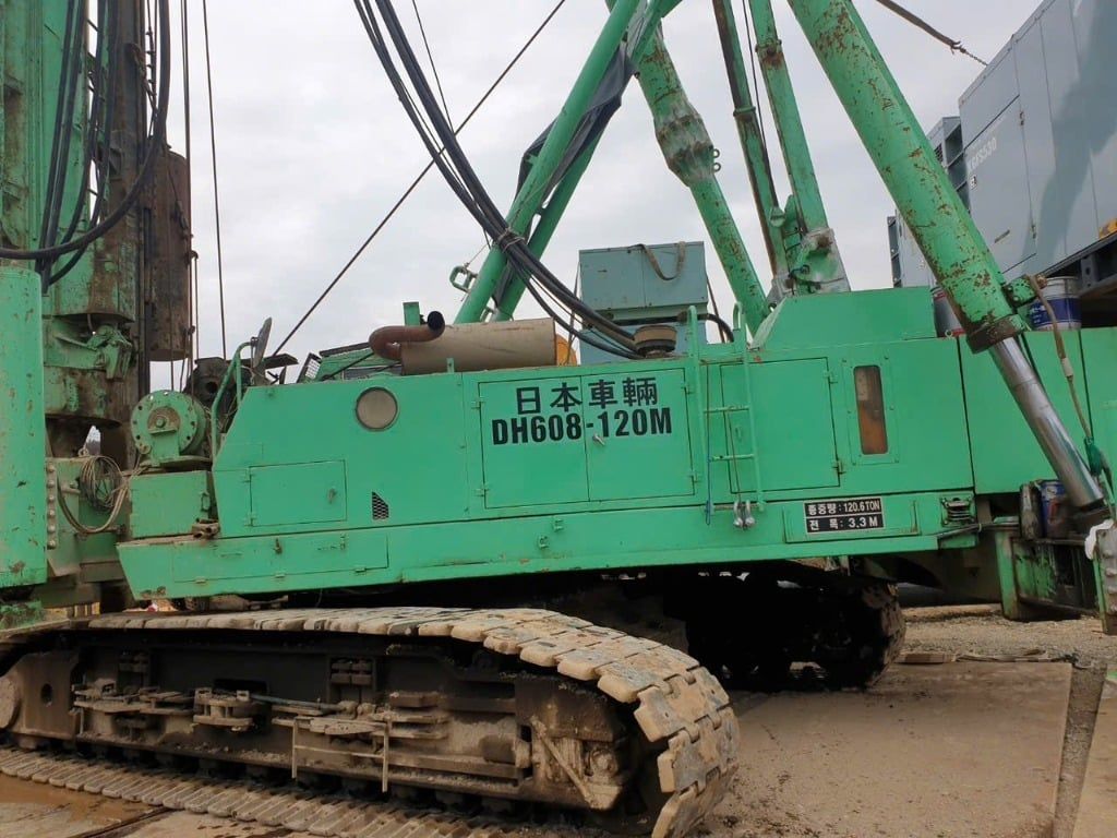Hình ảnh thực tế Khoan xi măng đất Nippon Sharyo DH608-120M đời 1991