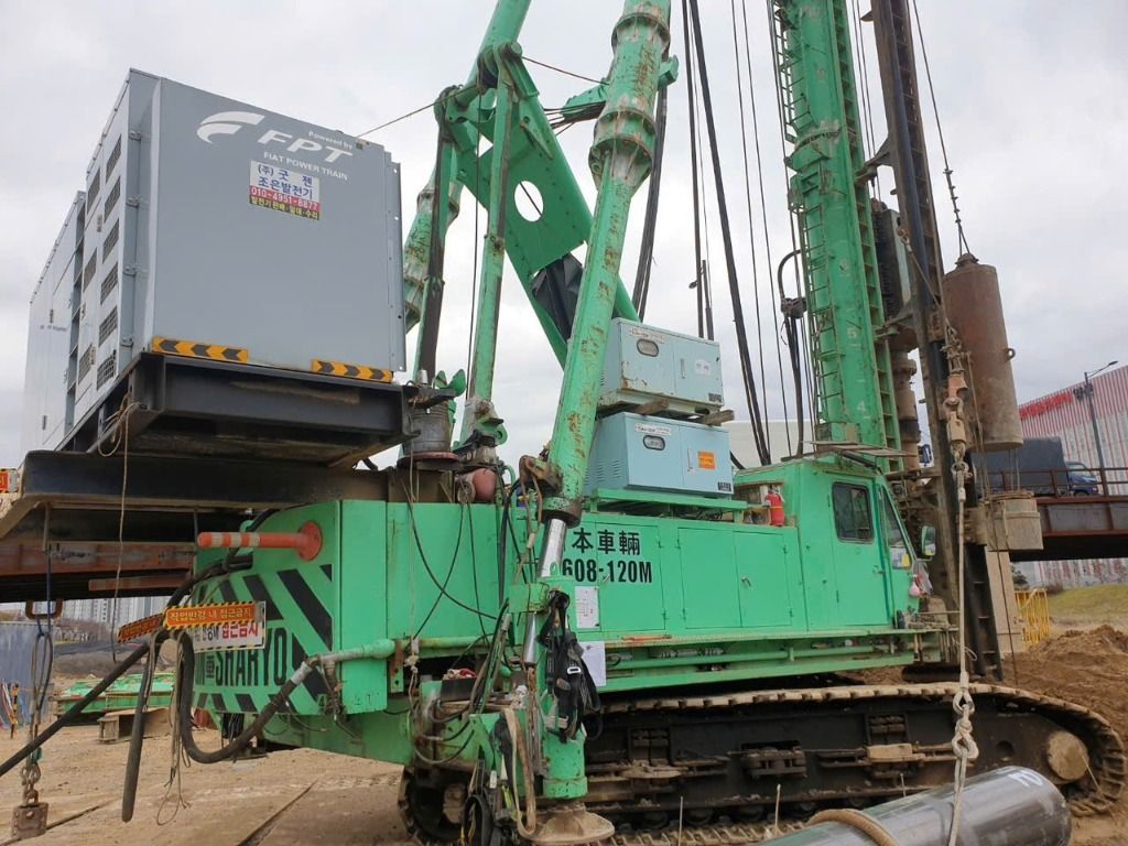 Hình ảnh thực tế Khoan xi măng đất Nippon Sharyo DH608-120M đời 1991
