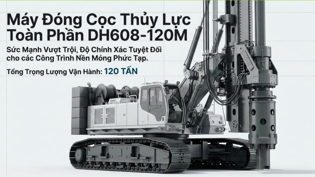 Khoan xi măng đất Nippon Sharyo DH608-120M đời 1991