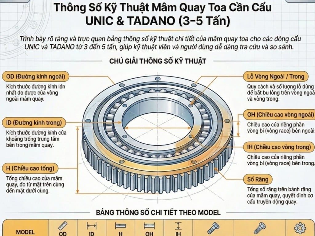 Các cách gọi thông số đọc chỉ số mâm cẩu