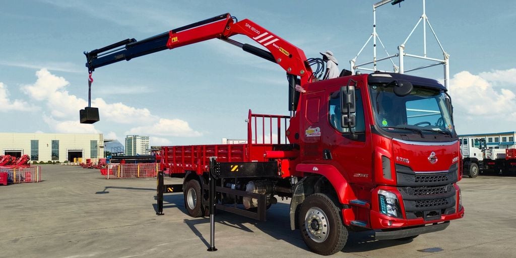 Sany- Palfinger sản phẩm xe tải gắn cẩu