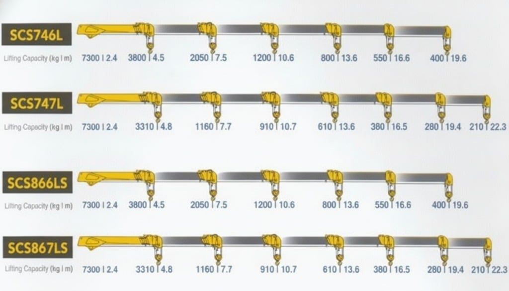 Cẩu Soosan SCS867 8T Chenglong – Cần 7 Khúc 25m