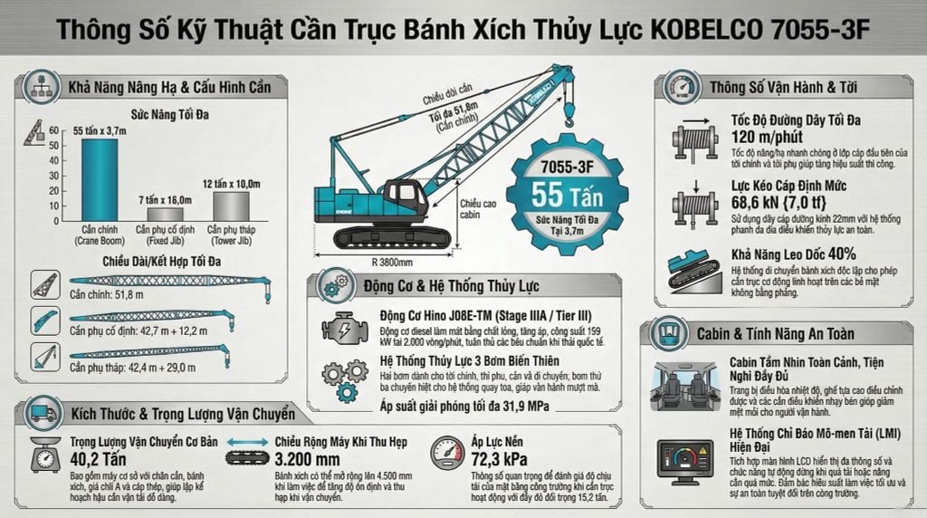 Tổng quan cau-banh-xich-kobelco-7055-cu-1991