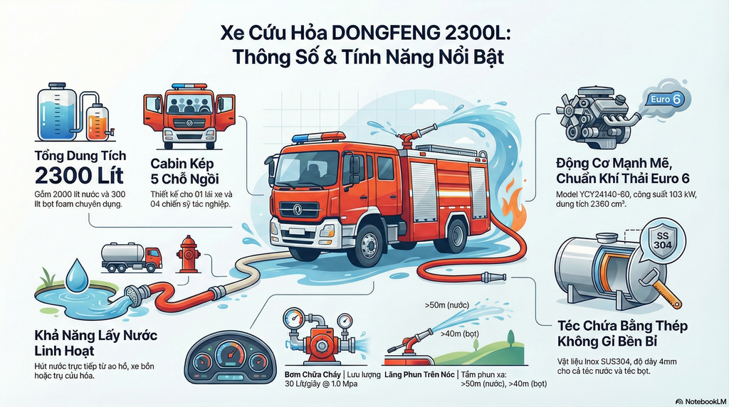 Catalogue xe cứu hỏa 2,3 khối