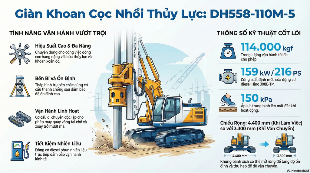 NIPPON SHARYO DH558-110M-5 – Giải Pháp Nền Móng Toàn Diện