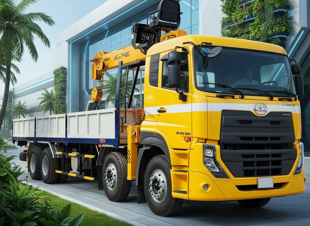 Xe Cẩu Tự Hành 8 Tấn Soosan UD Quester