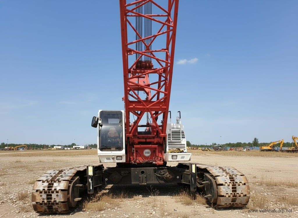 Xe cẩu bánh xích 100 tấn sc1000 Sumitomo 1995
