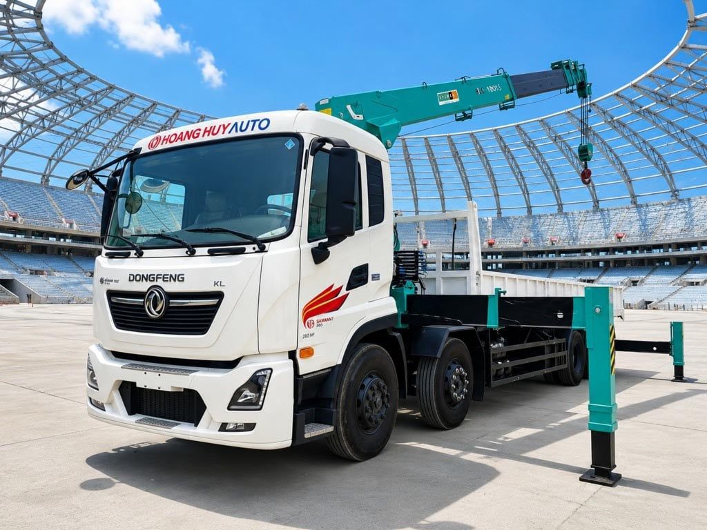 Xe cẩu tự hành 12 tấn Hyundai Everdigm trên nền Dongfeng DFH1310A3