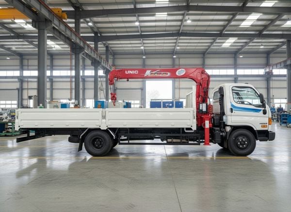 Xe cẩu 3 tấn Unic Urv375 gắn Hyundai W11XL