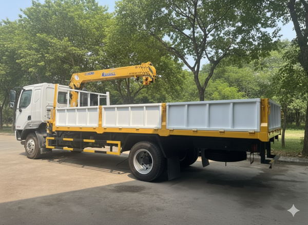 Xe tải gắn cẩu 4 tấn Chenglong XCMG
