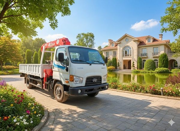 Xe cẩu tự hành 3 tấn Hyundai W11S gắn Unic Ur-V345 5 đốt thùng siêu ngắn 2026