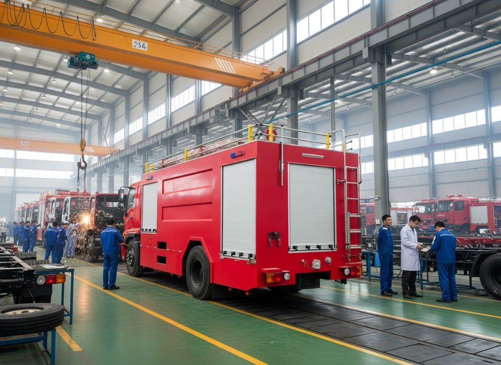 Chất lượng thùng Xe chữa cháy Hino 5,5 khối FG